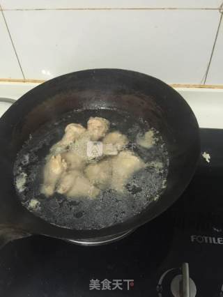 酒香焖翅根（珐琅铸铁锅版）的做法步骤：1