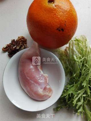 橙肉沙拉的做法步骤：1