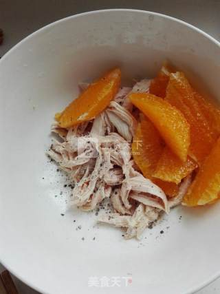 橙肉沙拉的做法步骤：5