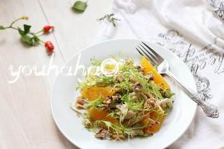 橙肉沙拉的做法步骤：7