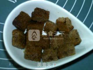 火龙果面包蒸布丁的做法步骤：8