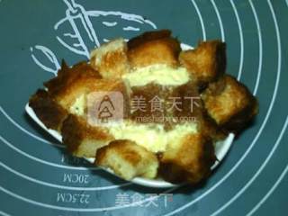 火龙果面包蒸布丁的做法步骤：13