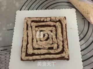 栗蓉坚果可可蛋糕的做法步骤：13