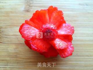 草莓玫瑰花的做法步骤：5
