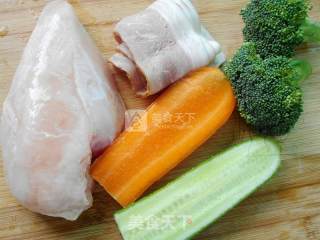 培根鸡肉卷的做法步骤：1
