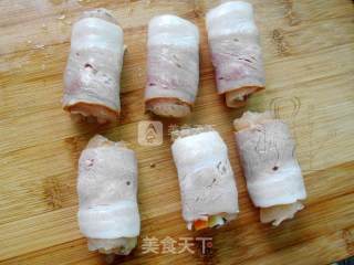 培根鸡肉卷的做法步骤：7