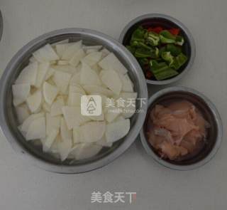 地瓜肉片的做法步骤：1