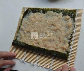 鸡蓉紫菜卷的做法步骤：2