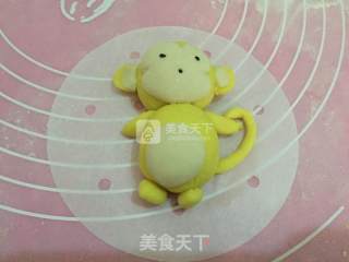 南瓜小猴子馒头的做法步骤：5