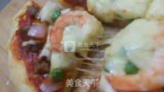 鲜虾披萨的做法步骤：18