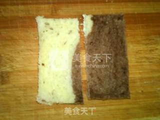 芒果玫瑰花土司蛋挞的做法步骤：6