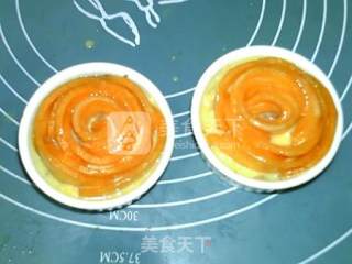 芒果玫瑰花土司蛋挞的做法步骤：13