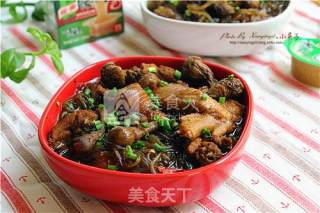 姬松茸炖鸡的做法步骤：16