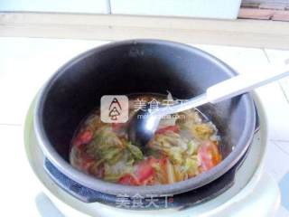 绿甘蓝炖柿子的做法步骤：11