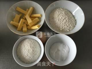 椰丝饼干的做法步骤：1