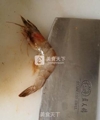 花开富贵虾的做法步骤：2