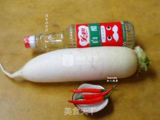 节后刮油，酸辣脆爽萝卜的做法步骤：1
