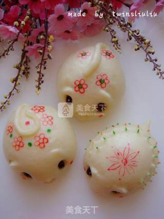 刺猬老鼠花样馒头（豆沙包）的做法步骤：22