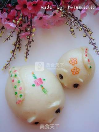 刺猬老鼠花样馒头（豆沙包）的做法步骤：26