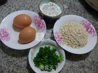 香葱鸡蛋燕麦饼的做法步骤：1