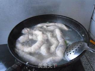 牛肠白菜片的做法步骤：2