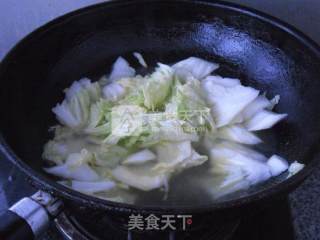 牛肠白菜片的做法步骤：6