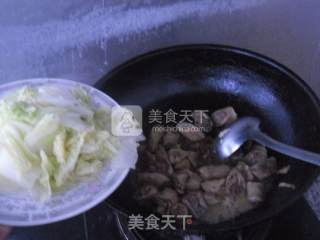 牛肠白菜片的做法步骤：12