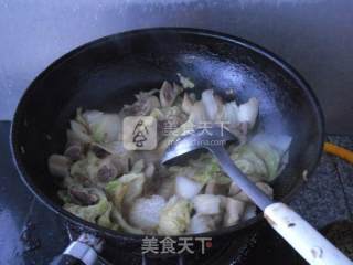 牛肠白菜片的做法步骤：13
