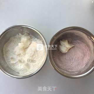 红曲豆沙酥的做法步骤：1
