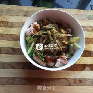 香烤时蔬羊肉的做法步骤：2