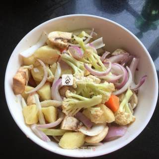 香烤时蔬羊肉的做法步骤：5