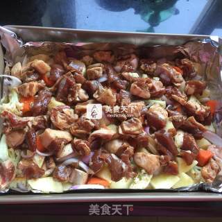 香烤时蔬羊肉的做法步骤：6