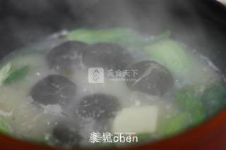 清肠胃的【双冬豆腐汤羹】的做法步骤：7