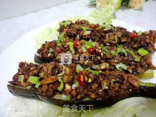 蒜香肉末烤茄子的做法步骤：12