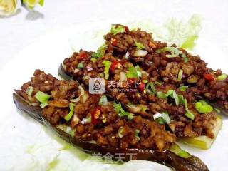 蒜香肉末烤茄子的做法步骤：13