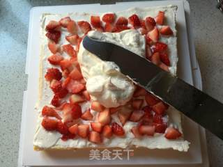 草莓黑森林蛋糕的做法步骤：6