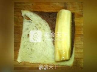 香蕉土司卷的做法步骤：6