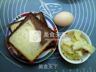 香蕉土司派的做法步骤：1