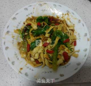 蚝油生菜豆腐皮【改良版】的做法步骤：5