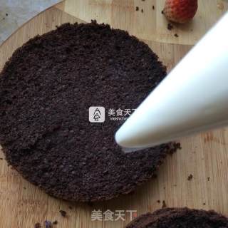 可可香莓（草莓裸蛋糕）的做法步骤：26