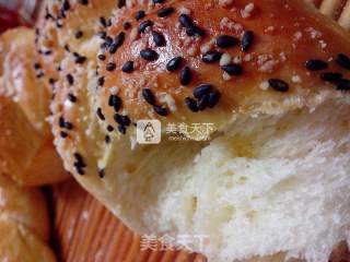 无黄油奶酥辫子面包的做法步骤：17