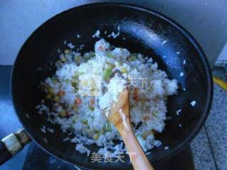 三丁炒饭的做法步骤：9