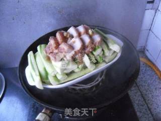 丝瓜蒸肉的做法步骤：7