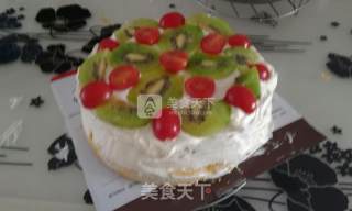 爱心戚风生日蛋糕的做法步骤：18