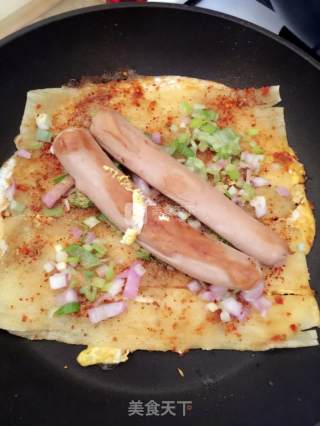 街边美食烤冷面的做法步骤：2