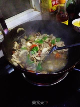 口蘑炒肉片的做法步骤：6