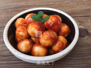 茄汁鹌鹑蛋的做法步骤：6