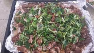 羊肉烤鸡胗子的做法步骤：3