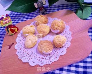 菠萝酥皮泡芙的做法步骤：13