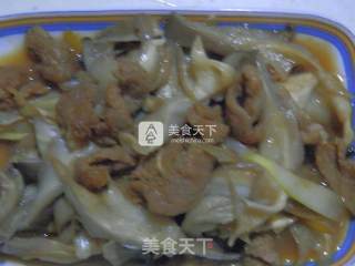 平菇炝肉片的做法步骤：10